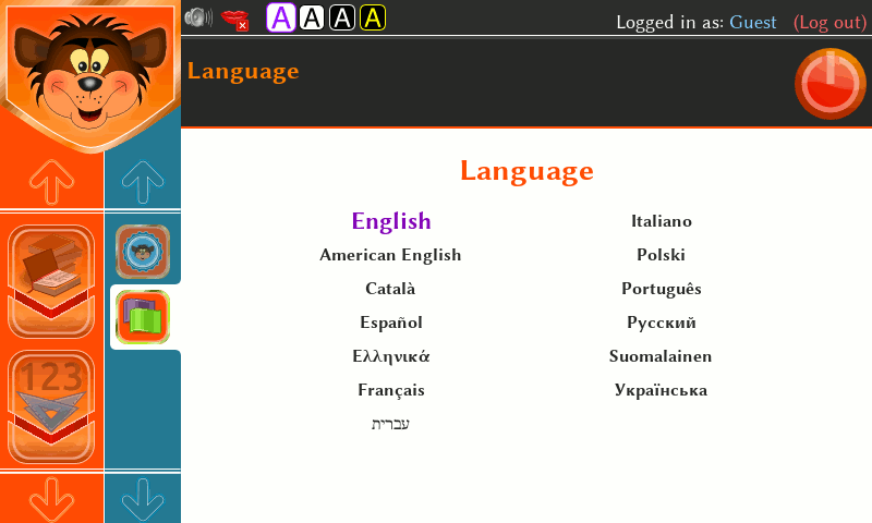 pySioGame - in game language selection